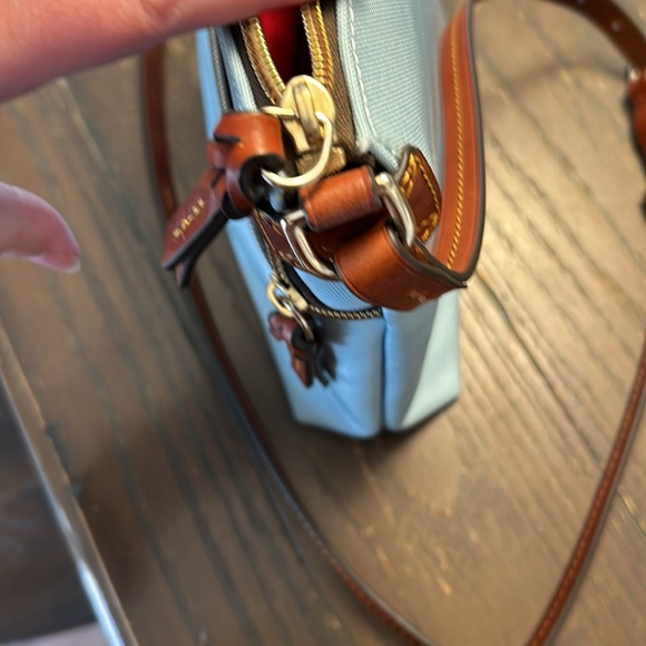 Dooney & Bourke Nylon Crossbody.  Pale Blue. - Picture 11 of 11